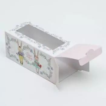 Коробка для макарун, кондитерская упаковка «Для тебя!», 5.5 х 12 х 5.5 см