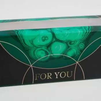 Коробка для макарун «Драгоценные камни», 5.5 × 18 × 5.5 см