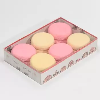 Коробка для макарун «Счастья в новом году», 17 х 12 х 3 см, Новый год
