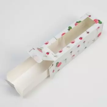 Коробка для макарун, кондитерская упаковка «Жизнь прекрасна», 5.5 х 18 х 5.5 см