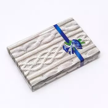 Коробка для печенья "Вязанка", 22 х 15 х 3 см
