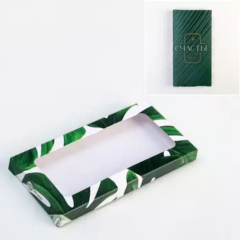 Коробка для шоколада «Nature», с окном, 17,3 × 8,8 × 1,5 см