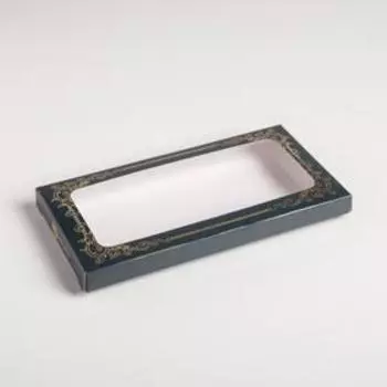 Коробка для шоколада, кондитерская упаковка, «Винтаж», с окном, 17.3 х 8.8 х 1.5 см