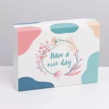 Коробка для сладостей «Have a nice day», 20 × 15 × 5 см