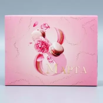 Коробка кондитерская, упаковка «8 марта», 20 х 15 х 5 см