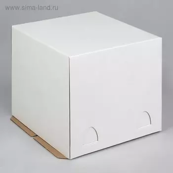 Коробка для торта, белая, 242420 см