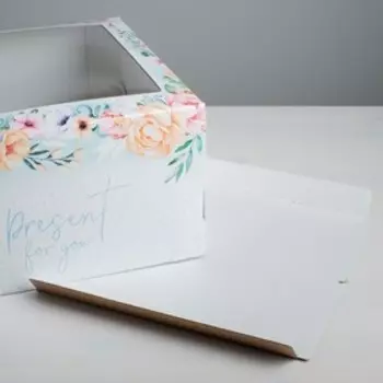 Коробка для торта «Present», 30 х 30 х 19 см