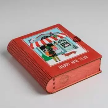 Коробка-книга деревянная «Книга сказок», 23 × 16 × 7 см