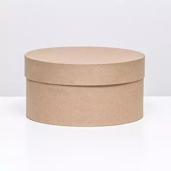 Коробка подарочная круглая крафт, 2512 см