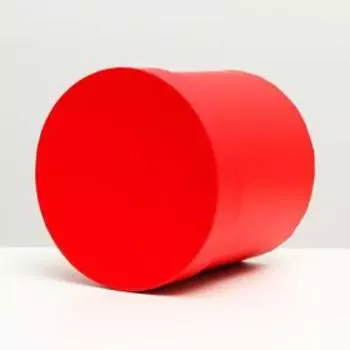 Коробка круглая, красная, 14 x 13 см