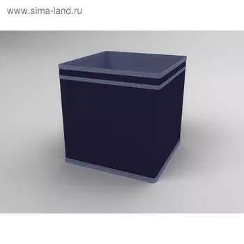 Коробка - куб жёсткая «Классик синий», 27х27х27 см