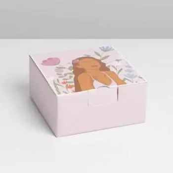 Коробкапенал, упаковка подарочная, «Girl», 15 х 15 х 7 см