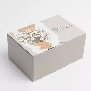 Коробкапенал, упаковка подарочная, «Stay beautiful», 22 х 15 х 10 см