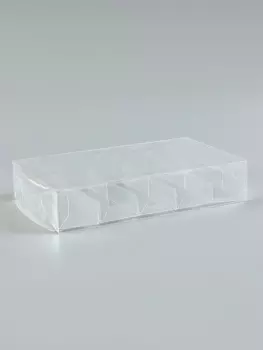 Коробка под 5 эклеров, прозрачная, складная PVC, 25155 см