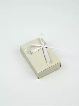 Коробка под бижутерию «Бежевая», 12 х 8.5 х 3 см