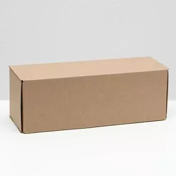 Коробка складная под бутылку, без печати, бурая 1233.612 см