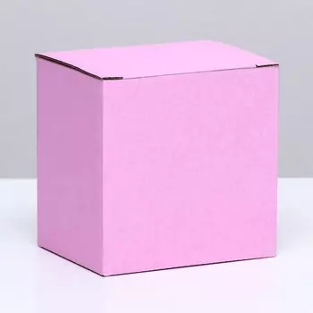 Коробка под кружку, без окна, розовая 129.512 см