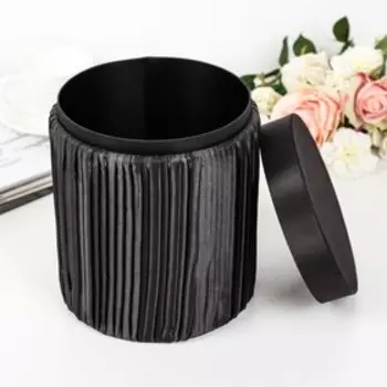 Коробка подарочная, чёрный, 17 х 17 х 21,5 см