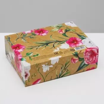 Коробка подарочная, упаковка, «Цветущего счастья», 16.5 х 12 х 5 см