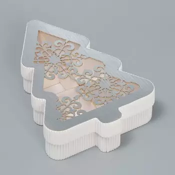 Коробка новогодняя подарочная «Ёлка», 23 х 13 х 5 см