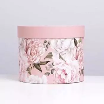 Коробка подарочная круглая «Цветы», 15 × 18 см