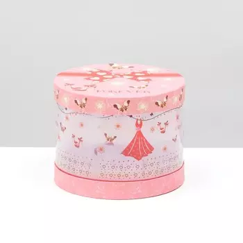 Коробка подарочная круглая Forever со светодиодом, 15х15х12 см