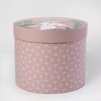 Коробка подарочная круглая Girl, 19.5 × 23 см