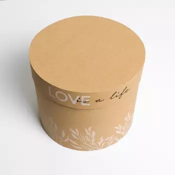 Коробка подарочная круглая «Крафт», 17.5 × 20 см