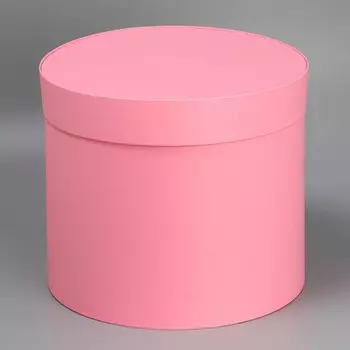 Коробка подарочная круглая «Розовая», 30 × 25 см