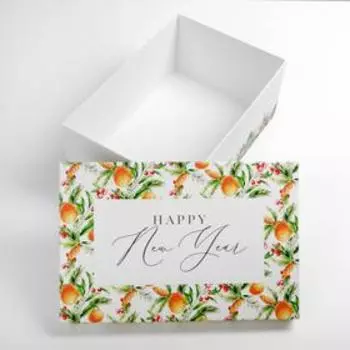 Коробка подарочная «Новогодний лес», 28 × 18.5 × 11.5 см