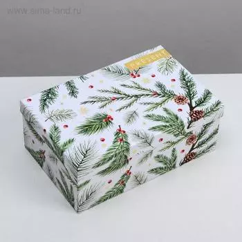 Коробка подарочная «Новогодний подарок», 26 × 17 × 10 см