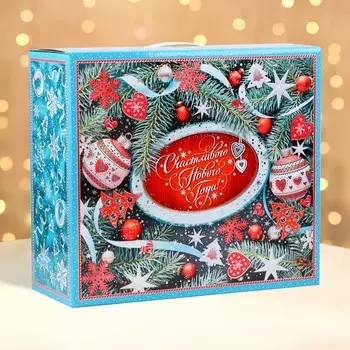 Коробка подарочная новогодняя Биг бокс 343014 см