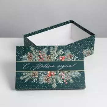 Коробка подарочная «Новый год», 26 × 17 × 10 см