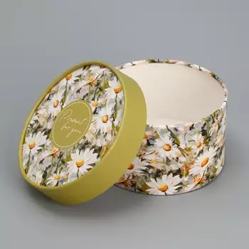 Коробка подарочная, упаковка, «Ромашки» 12 х 8 см