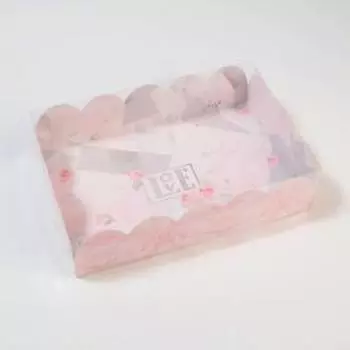 Коробка подарочная с PVC-крышкой Love, 20 × 30 × 8 см
