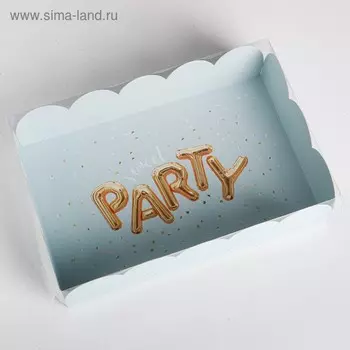 Коробка подарочная с PVC-крышкой Sweet Party, 20 × 30 × 8 см