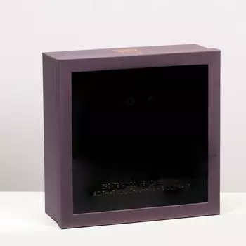 Коробка подарочная, с PVC окном, 26,5 х 26,5 х 10 см