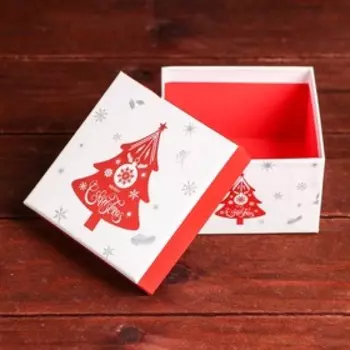 Коробка подарочная "Счастливый микс" 9,5 x 9,5 x 5,5 см