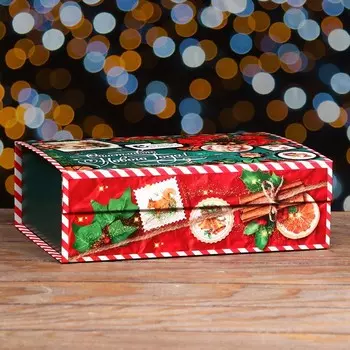 Коробка подарочная складная «Изумрудный винтаж» 26.5208.3 см