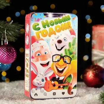 Коробка подарочная новогодняя складная «Мобилка» 21413 см