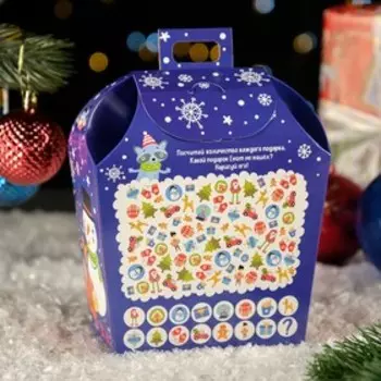 Коробка подарочная новогодняя складная «Первый Снег» 16918 см