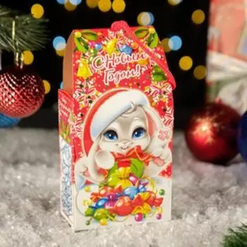 Коробка подарочная складная "Пушок" 10 х 5,5 х 19 см