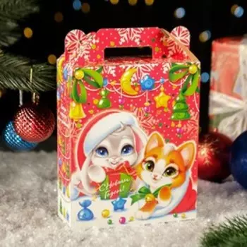 Коробка подарочная складная "Пушок" 17 х 7 х 25,5 см