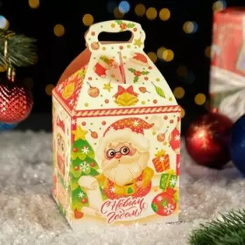 Коробка новогодняя подарочная складная «Ромбики» 121217 см