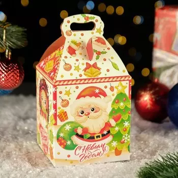 Коробка новогодняя подарочная складная «Ромбики» 121217 см