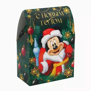 Коробка подарочная складная «С Новым годом», 16 х 24 х 9 см, Микки Маус
