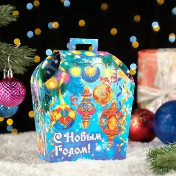 Коробка подарочная складная "Самоцветы" 16 х 9 х 18 см