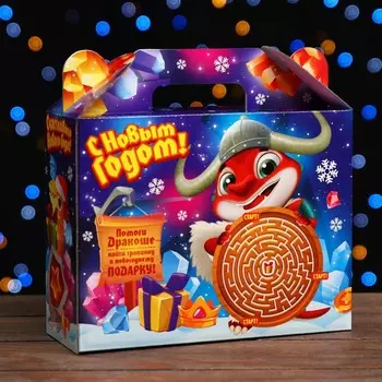 Коробка подарочная складная "Викинг" 23 х 8,5 х 23 см