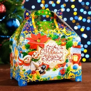 Коробка подарочная складная "Зажигай!" 19 х 12 х 22 см