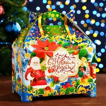 Коробка подарочная складная "Зажигай!" 19 х 12 х 22 см